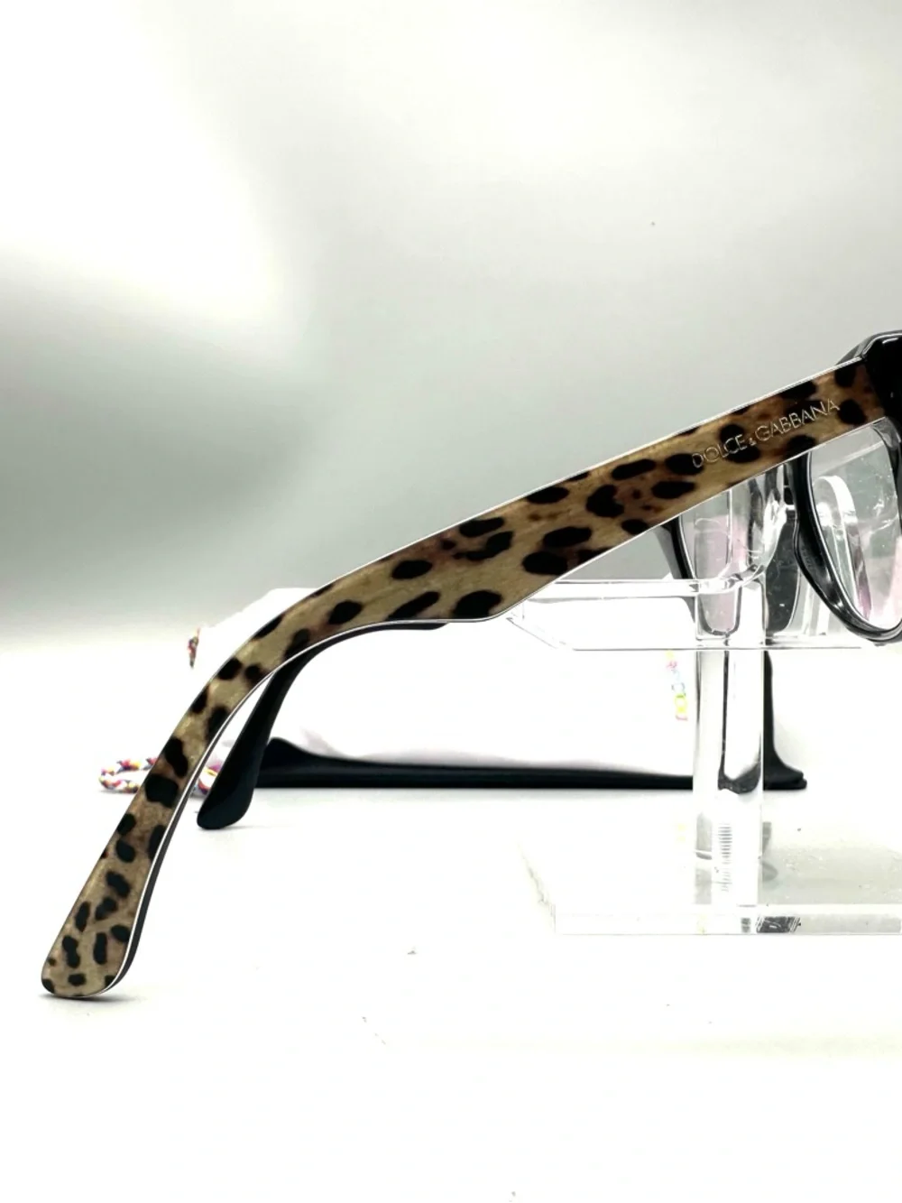 Dolce & Gabbana Kids Leopard Print Cat Eye Eyeglasses DX 4427 3163/87 49-15-130